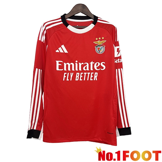 Benfica Home Soccer Jersey Long sleeve 2025/2026