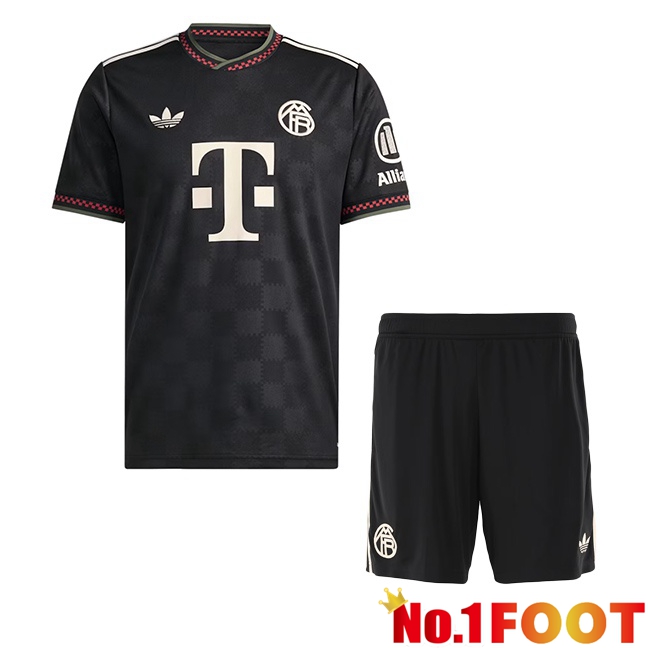 Bayern Munich Kids Third Soccer Jersey Black 2025/2026