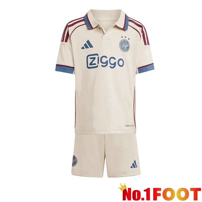 AFC Ajax Kids Third Soccer Jersey Yellow 2025/2026