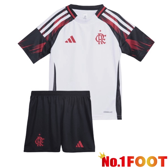 Flamengo Kids Away Soccer Jersey White 2025/2026