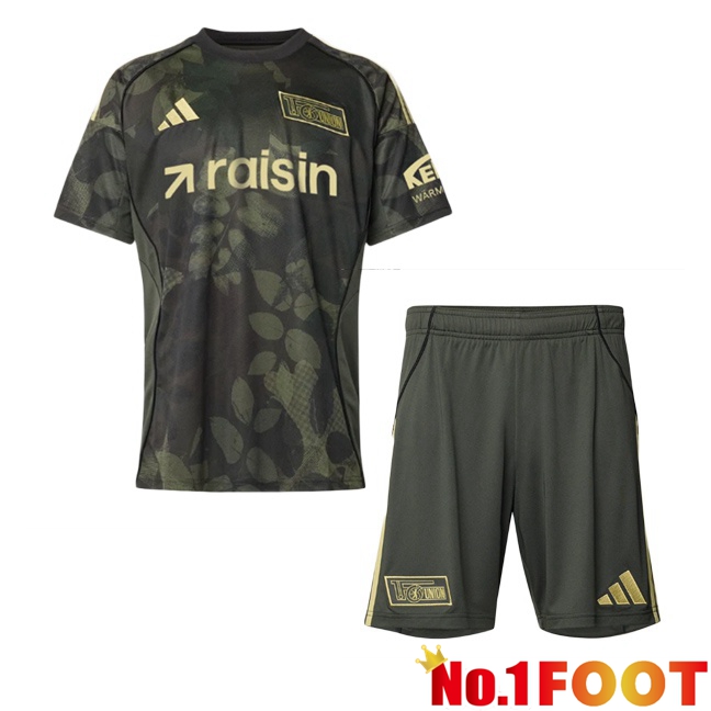 FC Union Berlin Kids Away Soccer Jersey Grey Green 2025/2026