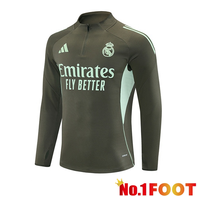 Real Madrid Training Sweatshirt Green 2025/2026