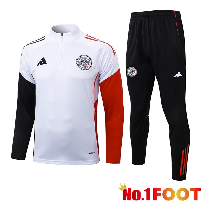 AFC Ajax kit Training Tracksuit White Black Red 2025/2026