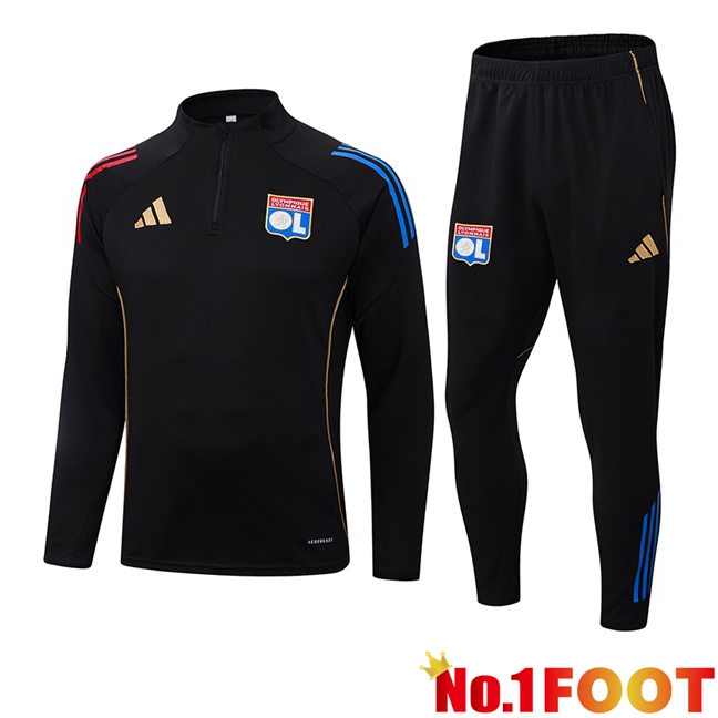 lyon OL kit Training Tracksuit Black 2025/2026