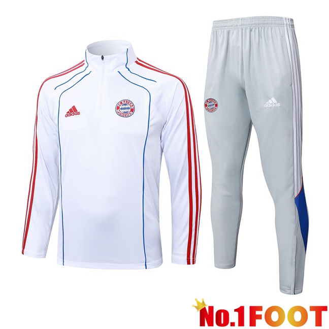 Bayern Munich kit Training Tracksuit White 2025/2026