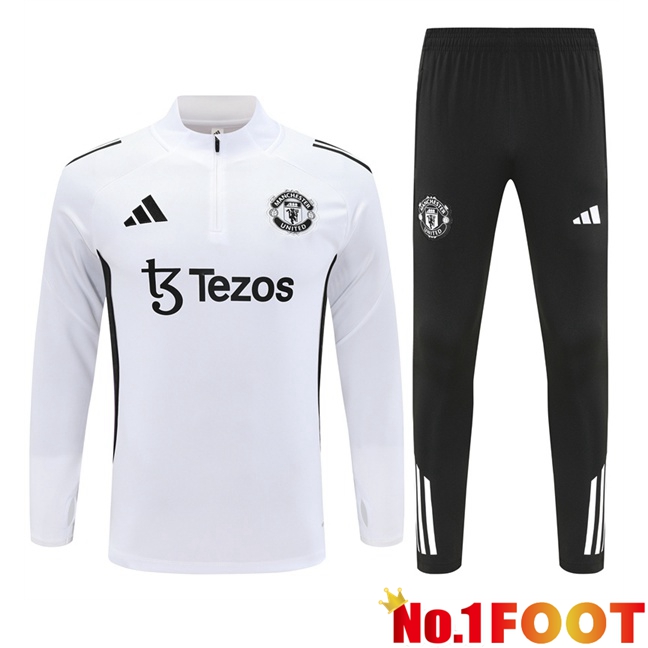 Manchester United kit Training Tracksuit White 2025/2026
