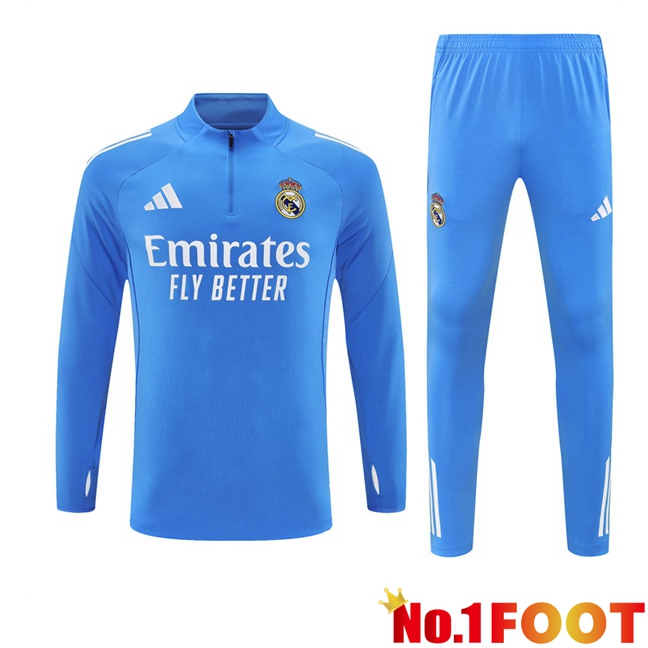 Real Madrid kit Training Tracksuit Blue 2025/2026