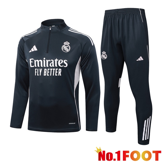 Real Madrid kit Training Tracksuit Grey 2025/2026