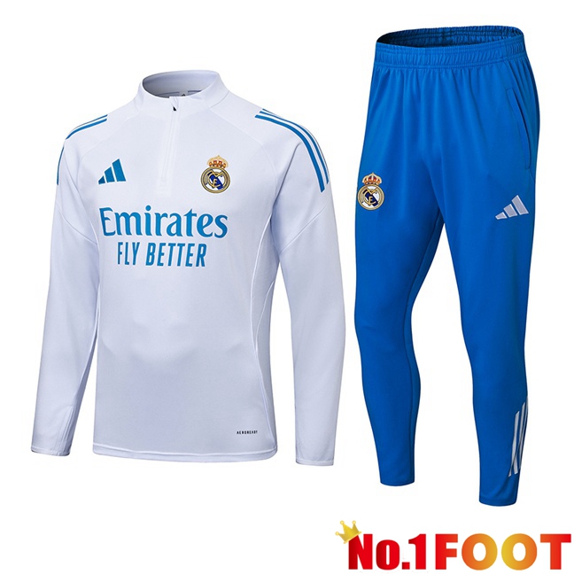 Real Madrid kit Training Tracksuit White 2025/2026