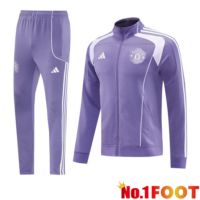 Manchester United kit Training Tracksuit Jacket Purple 2025/2026