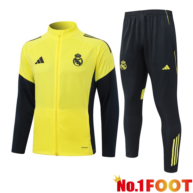 Real Madrid kit Training Tracksuit Jacket Yellow 2025/2026