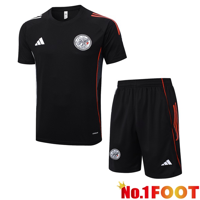 AFC Ajax kit Training T Shirt + Shorts Black 2025/2026