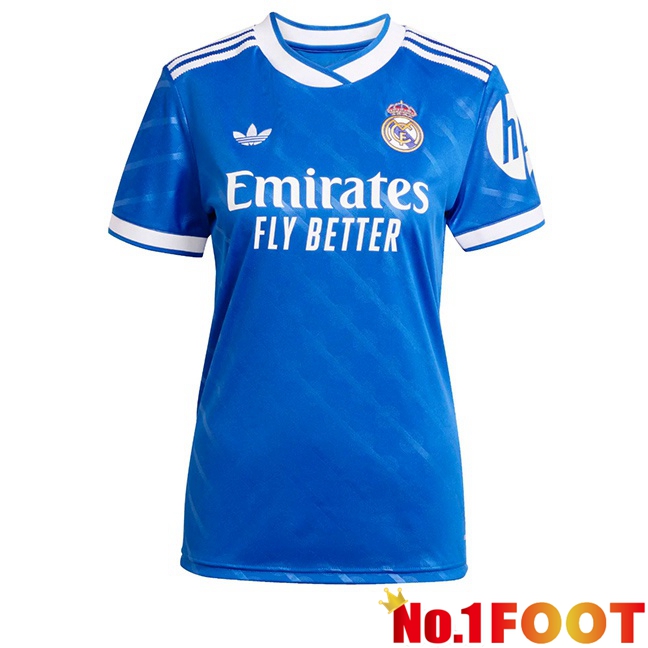 Real Madrid Women Third Soccer Jersey Blue 2025/2026