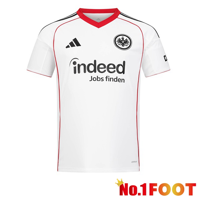 Eintracht Frankfurt Away Soccer Jersey White 2025/2026
