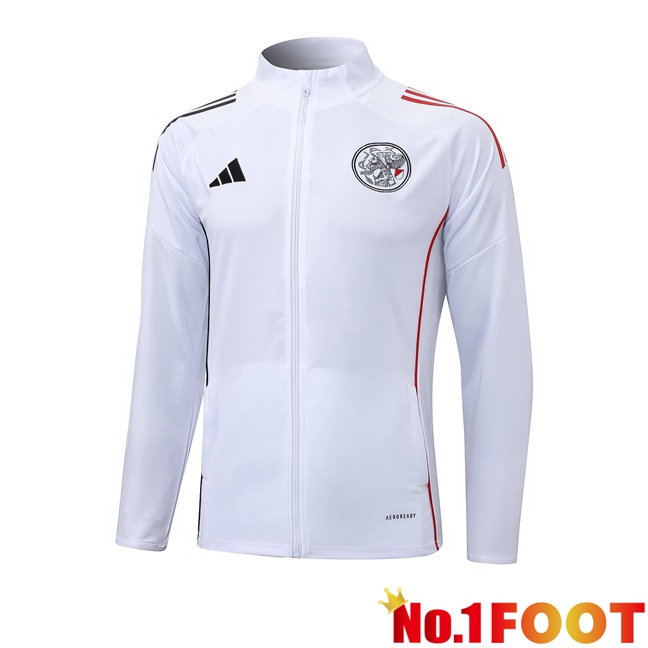 AFC Ajax Training Jacket White 2025/2026