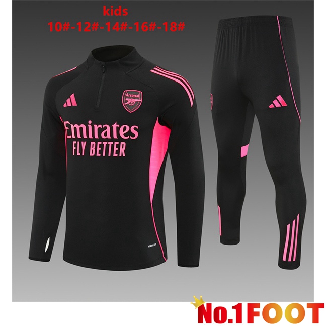 Arsenal Kids kit Training Tracksuit Black 2025/2026