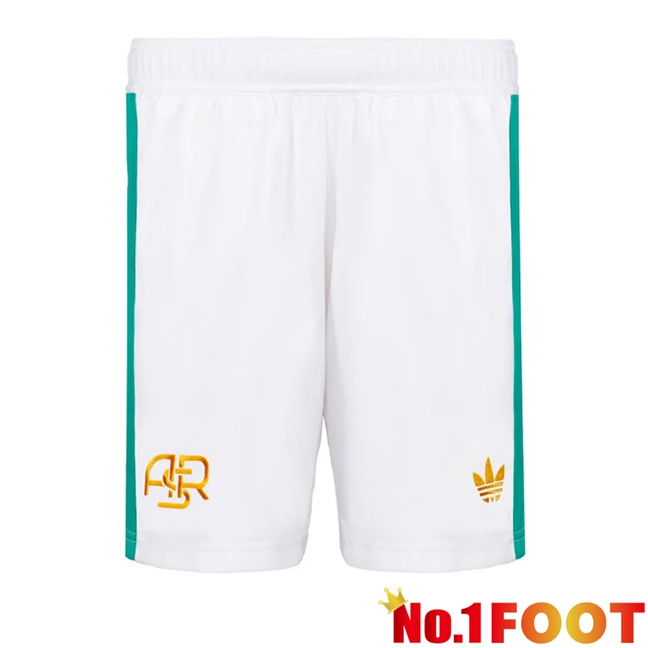 AS Rome Third Soccer Shorts White 2025/2026