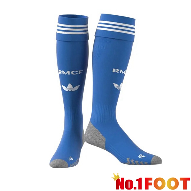 Real Madrid Third Soccer Socks Blue 2025/2026