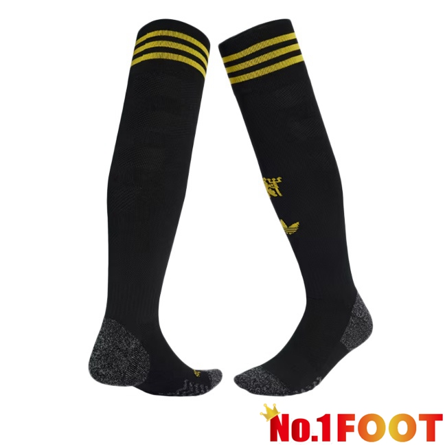 Manchester United Third Soccer Socks Black 2025/2026