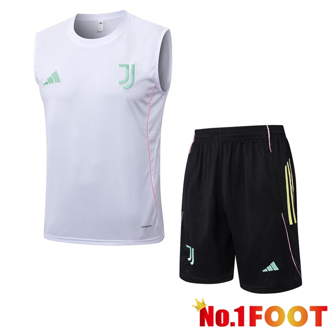 Juventus Soccer Vest + Shorts White 2025/2026