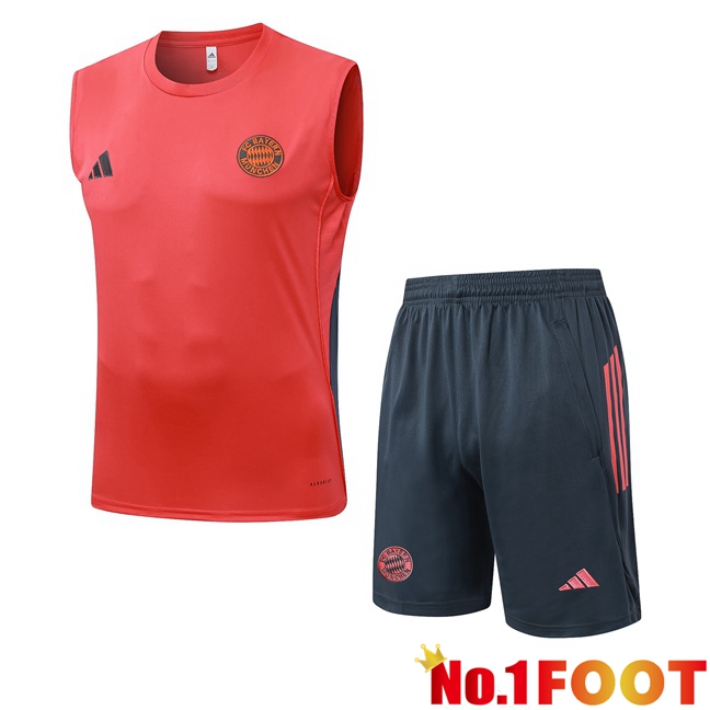 Bayern Munich Soccer Vest + Shorts Orange 2025/2026