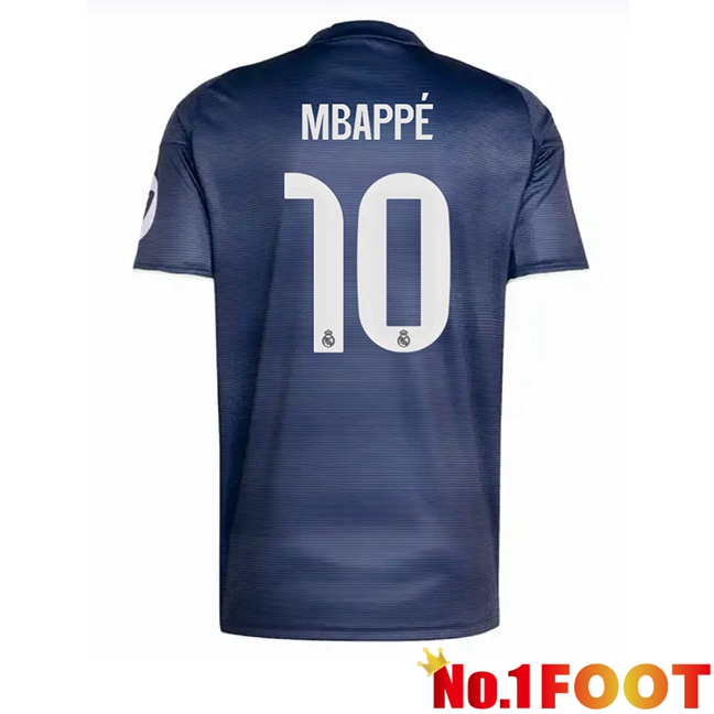 Real Madrid (Mbappé 10) Away Soccer Jersey Blue Royal 2025/2026