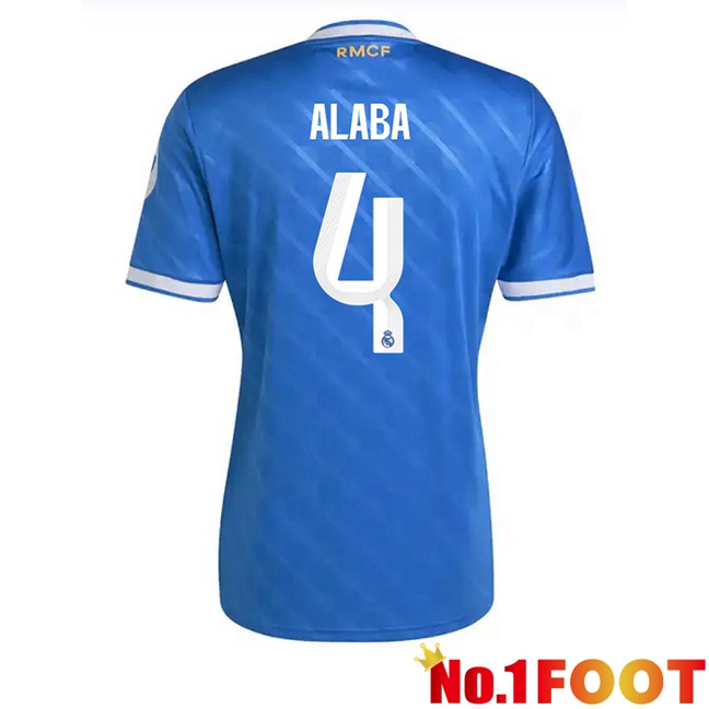 Real Madrid (Alaba 4) Third Soccer Jersey Blue 2025/2026