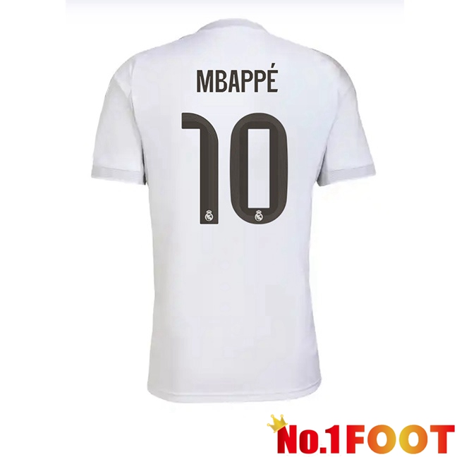 Real Madrid (Mbappé 10) Home Soccer Jersey White 2025/2026
