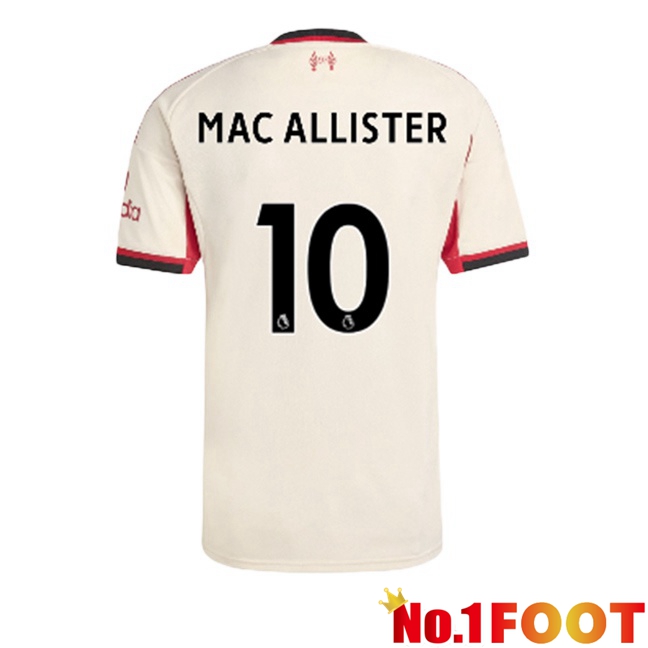 FC Liverpool (MAC ALLISTER 10) Away Soccer Jersey Yellow 2025/2026