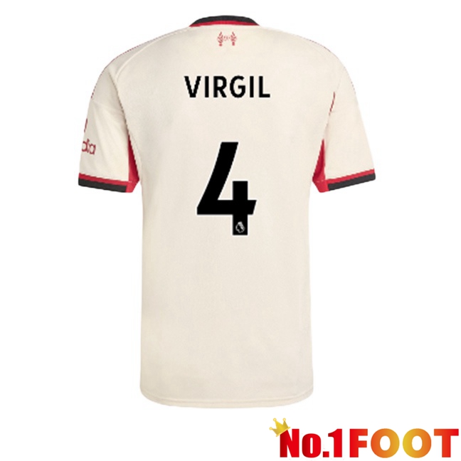 FC Liverpool (VIRGIL 4) Away Soccer Jersey Yellow 2025/2026