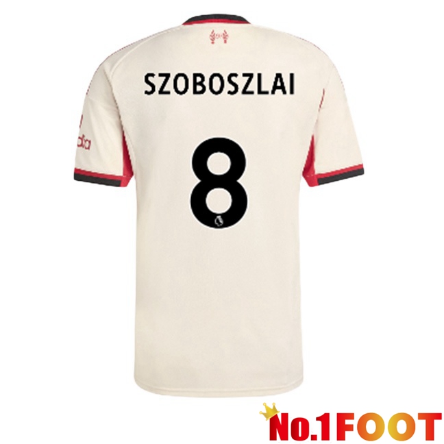 FC Liverpool (SZOBOSZLAI 8) Away Soccer Jersey Yellow 2025/2026
