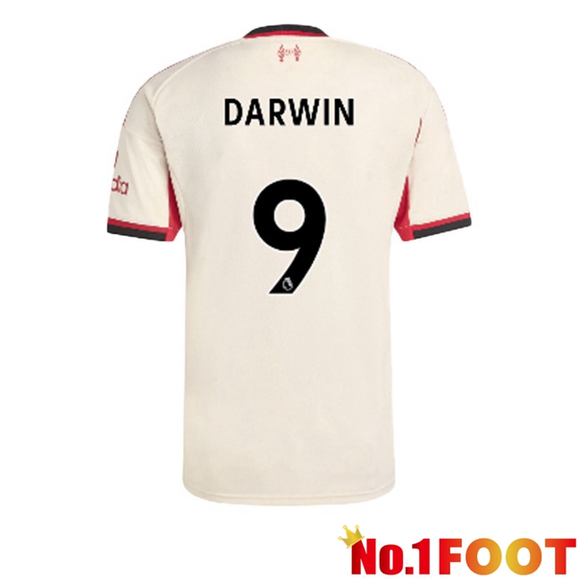 FC Liverpool (DARWIN 9) Away Soccer Jersey Yellow 2025/2026