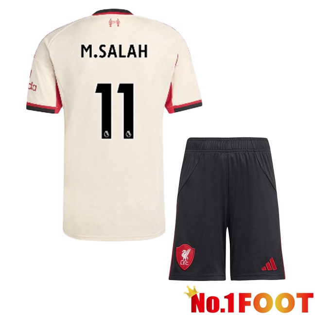 FC Liverpool (M.SALAH 11) Kids Away Soccer Jersey Yellow 2025/2026