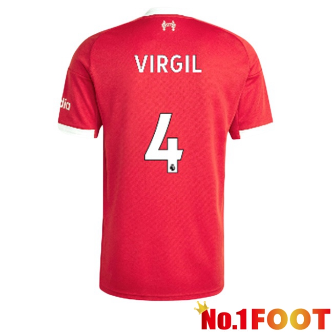 FC Liverpool (VIRGIL 4) Home Soccer Jersey Red 2025/2026