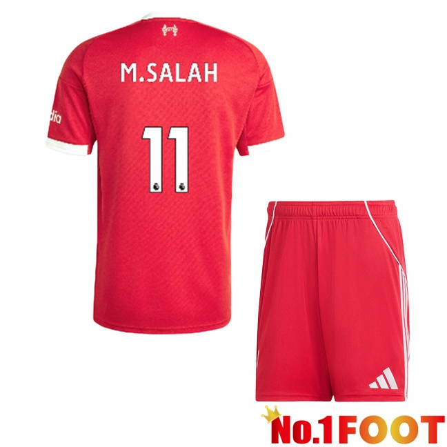 FC Liverpool (M.SALAH 11) Kids Home Soccer Jersey Red 2025/2026