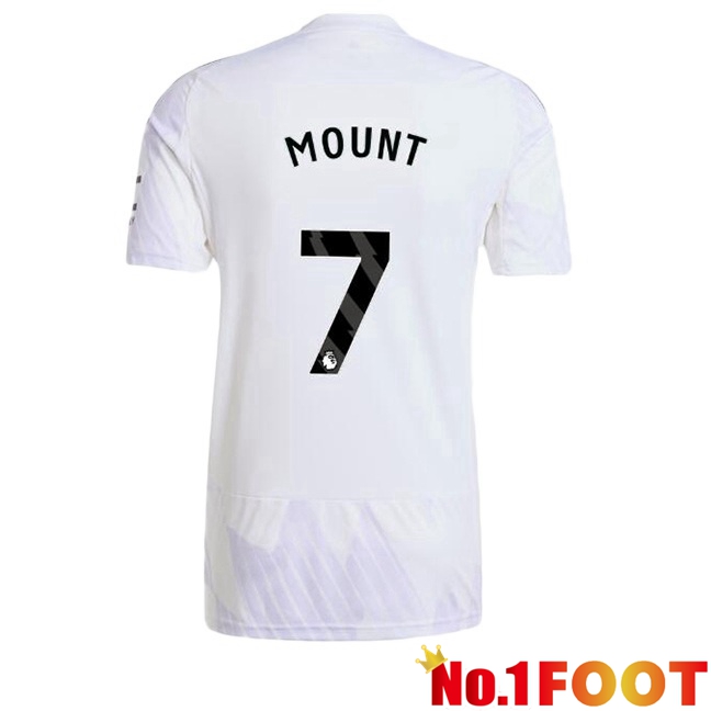 Manchester United (MOUNT 7) Away Soccer Jersey White 2025/2026
