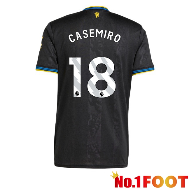 Manchester United (CASEMIRO 18) Third Soccer Jersey Black 2025/2026