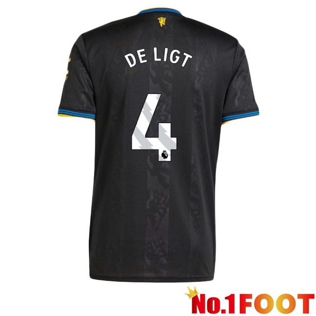 Manchester United (DE LIGT 4) Third Soccer Jersey Black 2025/2026