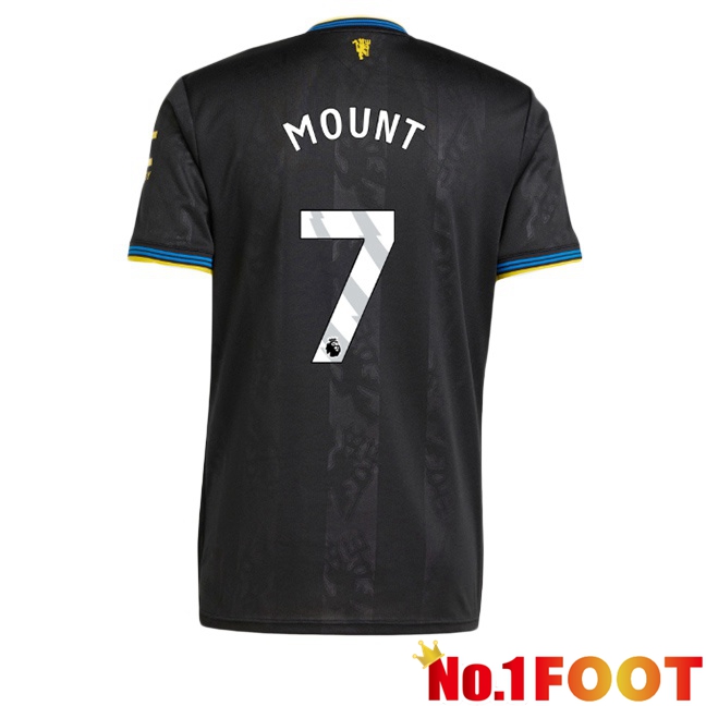 Manchester United (MOUNT 7) Third Soccer Jersey Black 2025/2026