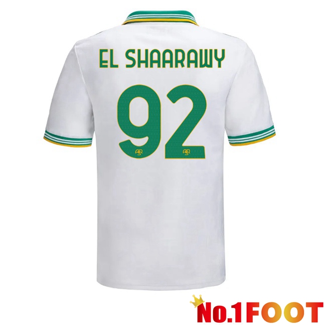 AS Rome (EL SHAARAWY 92) Third Soccer Jersey White 2025/2026