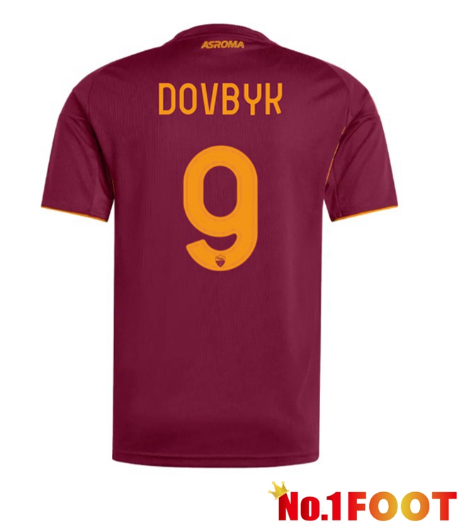 AS Rome (DOVBYK 9) Home Soccer Jersey Red 2025/2026