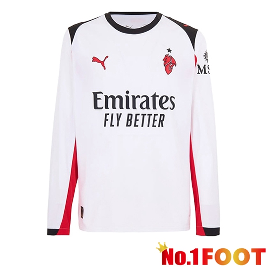 AC Milan Away Soccer Jersey Long sleeve 2025/2026