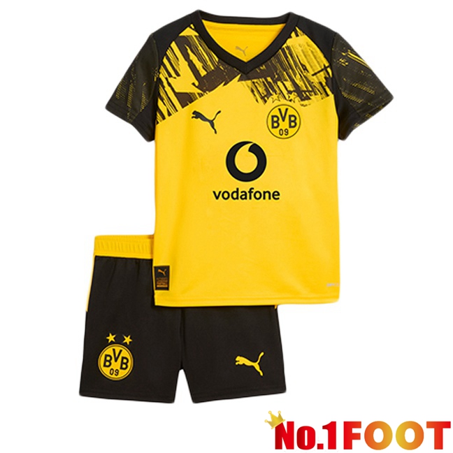 Dortmund BVB Kids Home Soccer Jersey Yellow 2025/2026