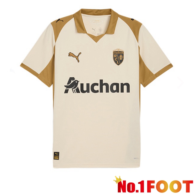 RC Lens Third Soccer Jersey Yellow 2025/2026