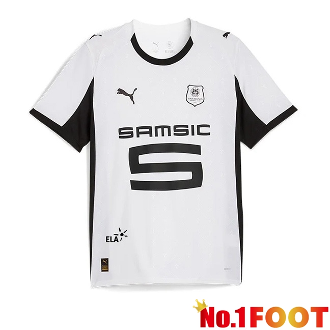Stade Rennais Away Soccer Jersey White 2025/2026