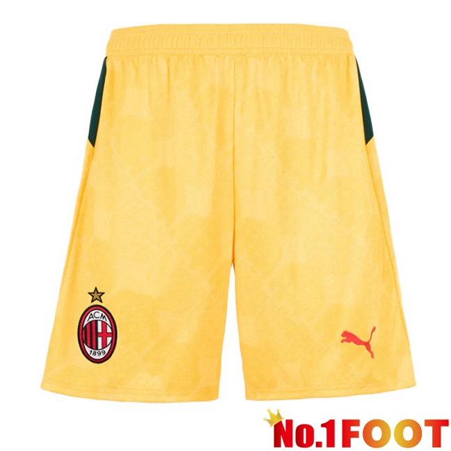 AC Milan Third Soccer Shorts Yellow 2025/2026
