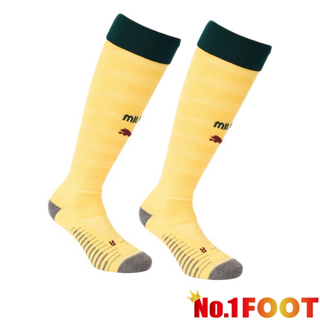 AC Milan Third Soccer Socks Yellow 2025/2026