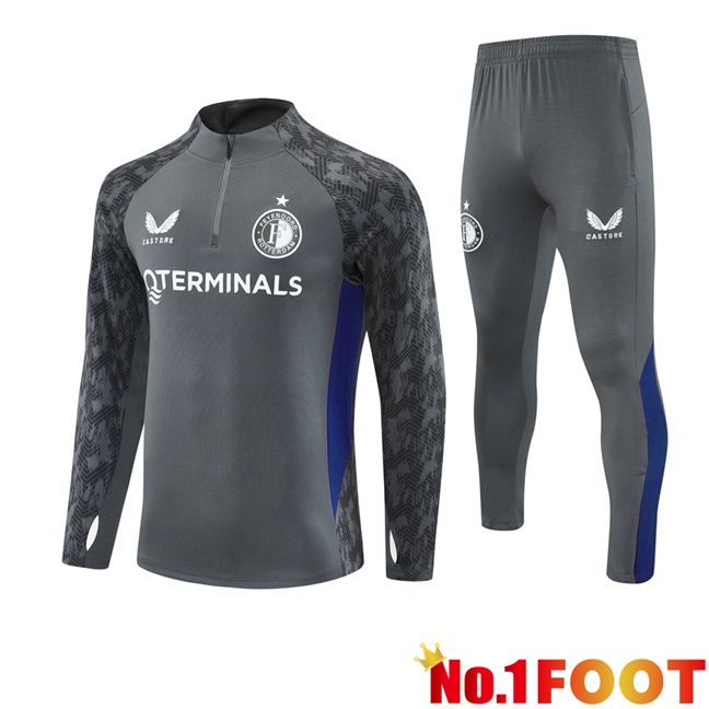 Feyenoord kit Training Tracksuit Grey 2025/2026