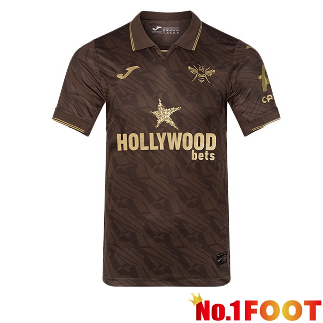Brentford FC Away Soccer Jersey Brown 2025/2026