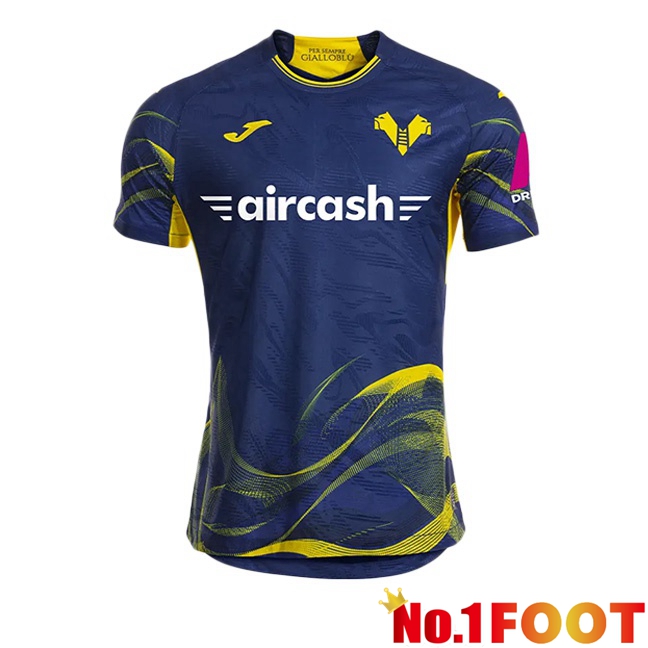 Hellas Verone Home Soccer Jersey Blue Royal 2025/2026